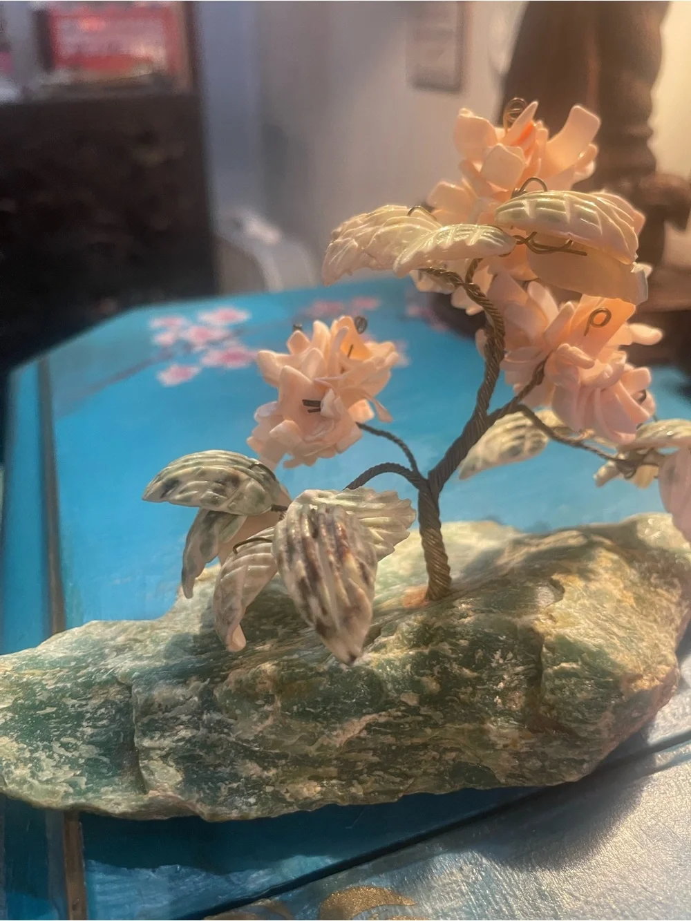 Peach Blossom shell Sculpture - Unbranded